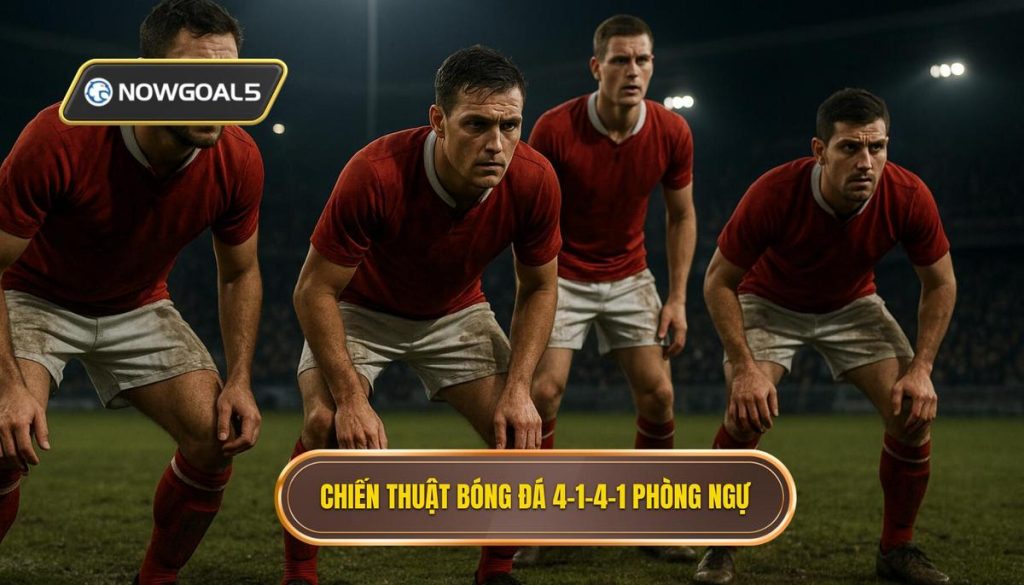 Chiến thuật bóng đá 4-1-4-1 phòng ngự