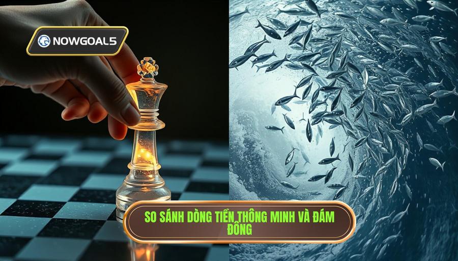 Bảng so sánh: Dòng tiền thông minh vs Dòng tiền đám đông